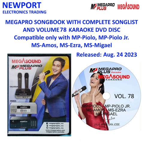 megapro songbook|VOLUME 78 KARAOKE CD AND MEGAPRO PLUS .